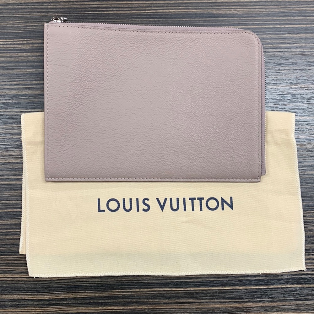 Louis Vuitton Taupe Taurillon Pochette Jour PM bag brown